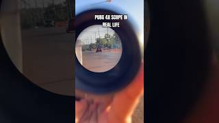 PUBG 4X scope in Real Life 🤯 sonicfuelstation viralshort viralshorts trendingshorts [upl. by Adiuqal]