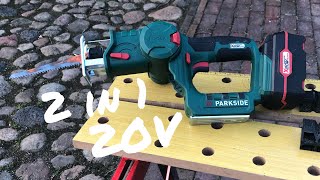 Parkside Akku Stichsäge amp Säbelsäge PSSSA 20Li cordless jigsaw sabersaw X20VTeam  Test [upl. by Champagne515]