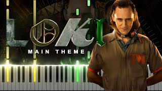 quotTVAquot  Lokis Main Theme  End Credits Theme  Loki TV Series Synthesia Piano TutorialSHEETS [upl. by Wadlinger]