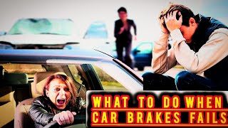 WHAT SHOULD YOU DO WHEN YOUR CAR BRAKES FAILS ON BUSY ROAD TRAFFICWATCH THE VIDEO ON HOW TO CONTROL [upl. by Zacks]