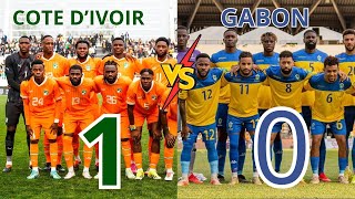 COTE DIVOIR 1 VS GABON 0  ELIMINATOIRE COUPE DU MONDE [upl. by Longtin]