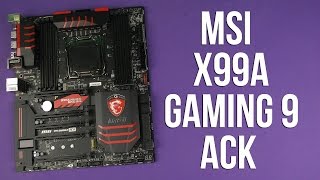 Распаковка MSI X99A Gaming 9 ACK [upl. by Htebsle468]