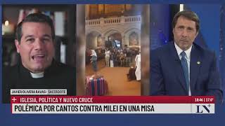 Polémica por los cantos contra Milei en una misa la palabra de Javier O Ravasi sacerdote [upl. by Vergil]