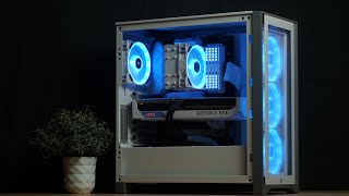 Corsair 4000D RGB White Gaming PC Build [upl. by Reggie]