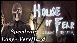 House of Fear Speedrun WR [upl. by Kcirej]