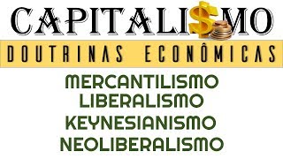 DOUTRINAS ECONÔMICAS Mercantilismo Liberalismo Keynesianismo e Neoliberalismo [upl. by Bundy]