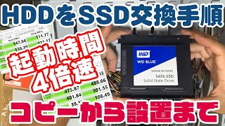 HDDからSSDへ換装 【交換手順のすべて】スピードアップの結果も速度測定して比較 [upl. by Cilla]