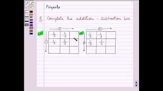 Example Sum and Difference of Fraction [upl. by Pitzer32]