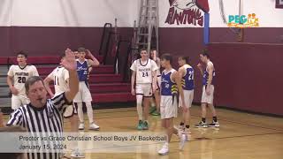 Proctor vs Grace Christian School Boys JV Basketball  January 15 2024 [upl. by Llerret202]