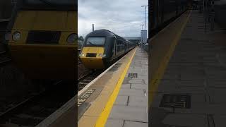 GWR Class 43 Hst castle set departing Totnes going to Penzance please like and subscribe [upl. by Niccolo]