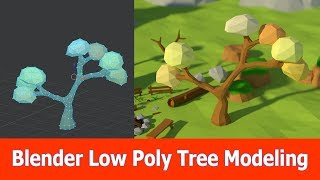 Blender Low Poly Tree Modeling [upl. by Nedra]