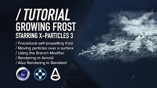 C4D amp XP TUTORIAL  Procedural Growing Frost Cinema 4D amp XParticles [upl. by Rodina627]