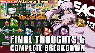 MY FINAL THOUGHTS ON THE ATTRIBUTE TREE  COMPLETE BREAKDOWN FOR NOW  Bleach Brave Souls [upl. by Jamille857]