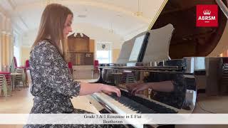 Grade 3 A1 Ecossaise in E flat Beethoven  ABRSM Piano 2021amp2022 [upl. by Saw]