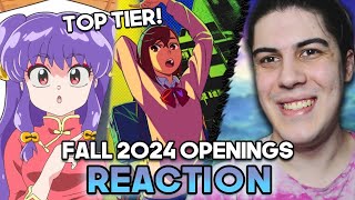 FALL ANIME 2024 OPENINGS Ranma 12 Dan Da Dan Bleach amp More  Reaction [upl. by Stalker760]