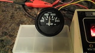 How to test a temperature sensor  sending unit and temperature gauge [upl. by Ahseikal]