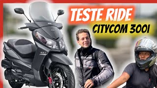 TESTE RIDE CITYCOM S 300i 2022 MODELO ATUALIZADO [upl. by Saraann]