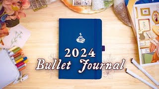 MY 2024 BULLET JOURNAL SETUP • Yearly BuJo Spread Ideas 💐 [upl. by Adelric]