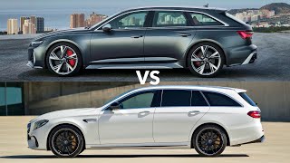 Audi RS6 vs Mercedes E63 S AMG Estate  Which Is the Best Wagon [upl. by Eiral]