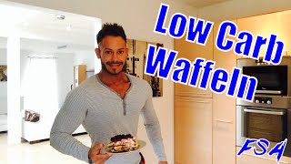 Low Carb Frühstück  Protein Waffeln  fitstrongawesomecom [upl. by Adiel773]