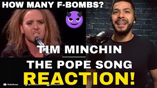 Tim Minchin the Pope Song Reaction  My family was Catholic def sending this to them 😈 [upl. by Elboa197]