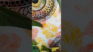 Leaf with mandala art How to create Mandala art shorts [upl. by Reidar]