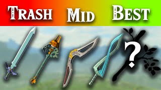 ALL 118 Weapons Ranked  Tears of the Kingdom [upl. by Berrie522]