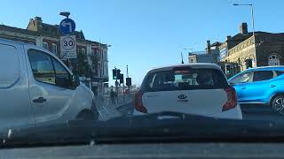 Gull Wing Bridge blocked Rat running through the Lowestoft back streets and over the Bascule Bridge [upl. by Windsor174]