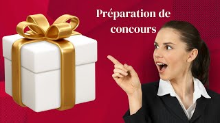 Préparation de concours  cest cadeau [upl. by Aldas18]