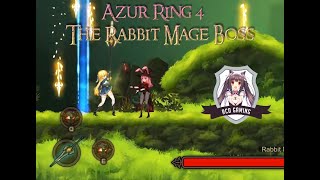 Azur Ring  Gameplay 4 The Rabbit Mage Boss [upl. by Yuht293]