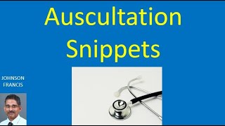 Auscultation Snippets [upl. by Keller]