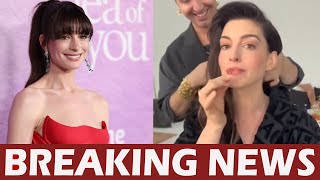 Anne Hathaway Shares Lip Plumping Tip on TikTok Actress DIY Beauty Hack Goes Viral Watch Video [upl. by Bartram]