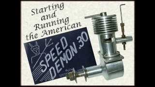 Starting and running the American Speed Demon 1947 model diesel engine [upl. by Ellenrahc]