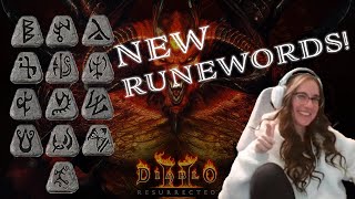 D2R PTR 26 NEW RUNEWORDS FOR SEASON 3 [upl. by Hairas711]