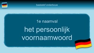 Bijles Duits grammatica 9 het persoonlijk voornaamwoord [upl. by Ddej940]