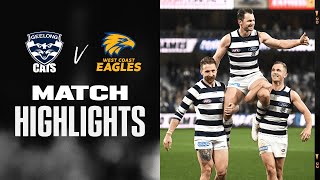 Geelong Cats v West Coast Eagles Highlights  Round 23 2022  AFL [upl. by Odnarb]