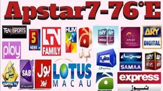 apstar 76 east c band good signal new channel add fashion TV bast fta channels choti chhatri par [upl. by Lovash704]