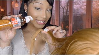 ASMR Hair Eating sounds MUKBANG no talking [upl. by Anived294]