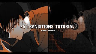 alight motion 5 transitions tutorial ♪ 41 [upl. by Annuaerb]