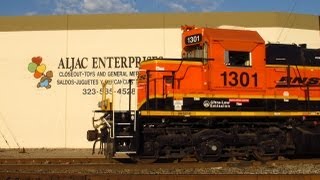 Los Angeles Junction BNSF amp UPY in Vernon 8212 [upl. by Aila]