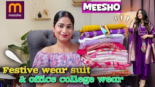 HUGE MEESHO FESTIVE WEAR HAUL ALL UNDER 1200 [upl. by Beeson]