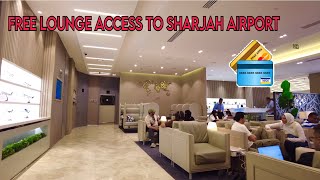 Sharjah Airport Lounge  Free food in Airport  Lounge tour 2023 [upl. by Sailesh408]