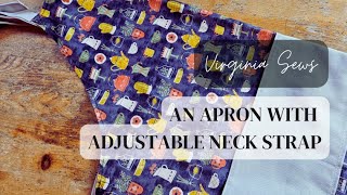 Easy FrontTie Apron with Adjustable Neck Strap amp Generous Pockets [upl. by Ennobe]