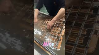 Wood grain transfer printing factory real shot video plastic water transfer printing [upl. by Namas]