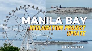 Manila Bay Reclamation Project  No More SM By The Bay  July 29 2024 Update [upl. by Llertnahs]