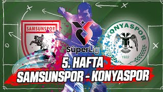 Süper Lig 5 Hafta Samsunspor vs Konyaspor [upl. by Dicky]