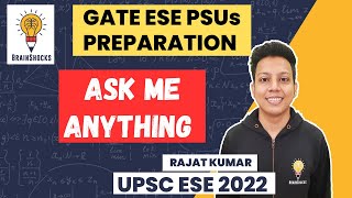 GATE 2025  ESE 2025  PSU Exams Preparation Ask Me Anything  Rajat Kumar GATE AIR 5 ECE 2023 [upl. by Morril]