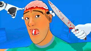 I Removed His BRAIN with a KITCHEN KNIFE  Surgineer VR [upl. by Einolem]