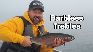 Barbless Treble Hooks for Rainbows [upl. by Gearard588]