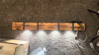 Wooden led pendant lamp from Home Depot unboxed [upl. by Idnor]